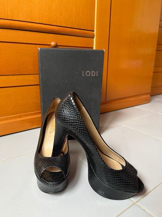 Tacones Lodi Negros Mujer