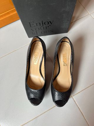 Tacones Lodi Negros Mujer
