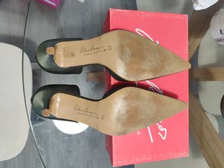 Zapatos de fiesta Pilar Burgos verdes