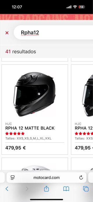 Casco Moto HJC RPHA 12