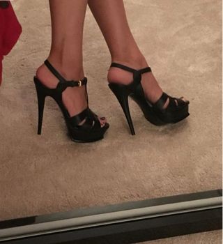 Sandalias YSL Tribute Negras