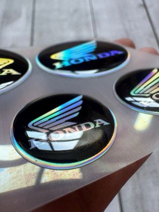EMBLEMAS HONDA HOLOGRÁFICOS CARENADO DEPOSITO MOTO