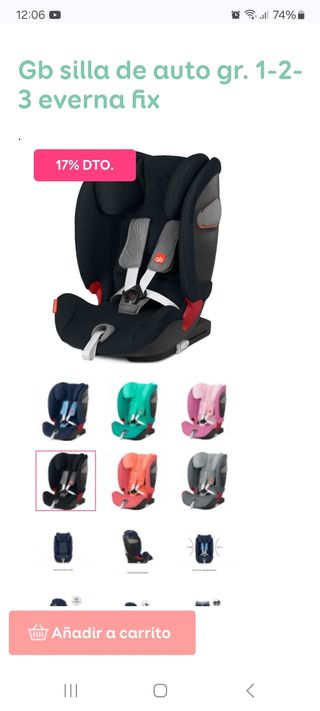 Silla coche GB Everna Fix