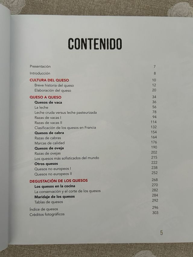 libro sobre el mundo de los quesos.