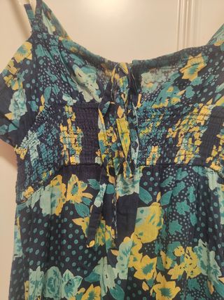 Vestido largo floral tirantes