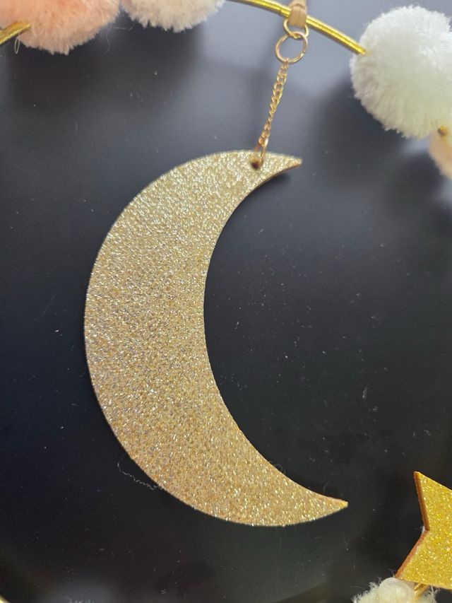 Decorazione per bambini con luna e stella