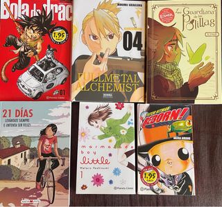 Pack de 6 mangas y novelas graficas