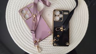 2 Fundas Redmi Note 13 Pro Cherry y Black