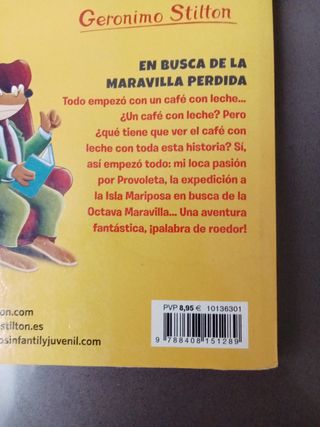 2 libros Geronimo Stilton cómo nuevos