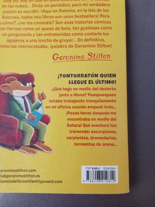 2 libros Geronimo Stilton cómo nuevos