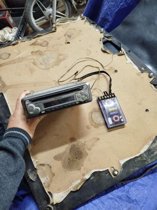 Radio CD Pioneer Plata/Negro