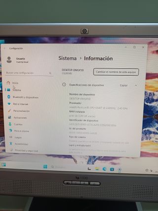 HP Compaq Ordenador Sobremesa Negro