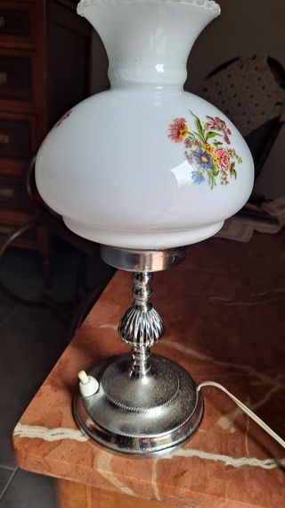 Lámpara Vintage Cristal y Metal