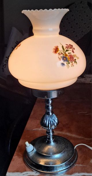 Lámpara Vintage Cristal y Metal