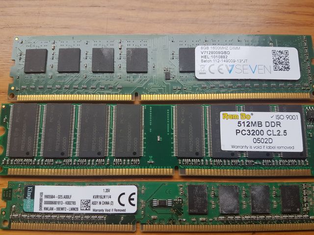 Memorias RAM Kingston Varios Modelos
