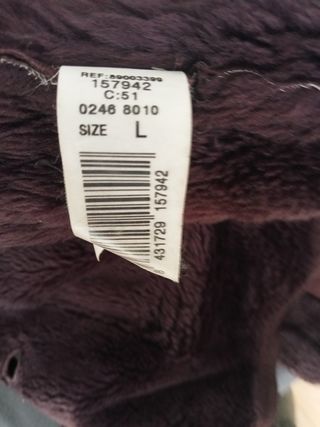 Abrigo de ante marrón MANGO talla L