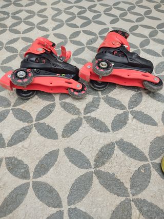 Patines infantiles 3 ruedas ajustables