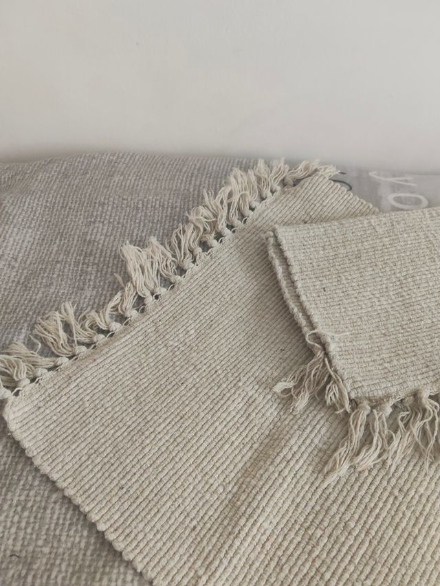 Alfombras beige/gris 42x80 cm