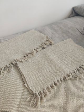 Alfombras beige/gris 42x80 cm