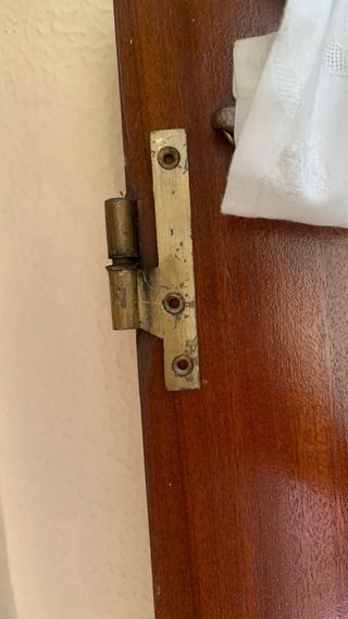 Puerta de madera con cristales 72x201