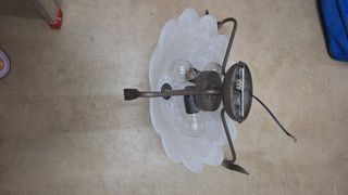 Lámpara de techo de cristal