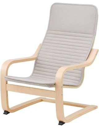 Poltrona per bambini Ikea in legno beige
