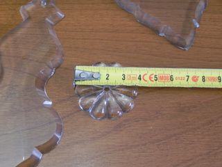 6 Plaquetas Cristal restauración Lámpara Antigua 1