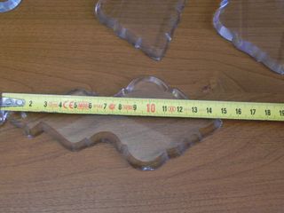 6 Plaquetas Cristal restauración Lámpara Antigua 1