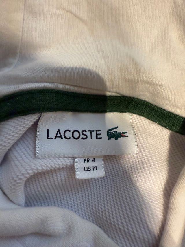 Sudadera Lacoste Blanca