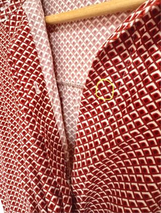 Blusa estampada manga corta con nudo