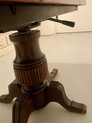 Tavolo da gioco elevabile vintage in legno. 
