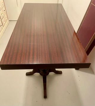 Tavolo da gioco elevabile vintage in legno. 