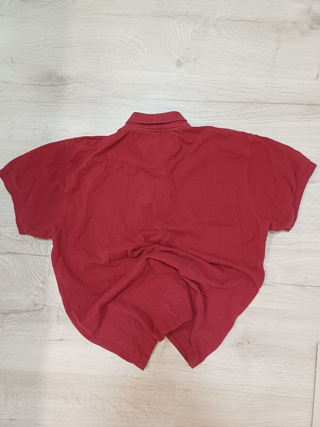 Red Burberry Polo Monogram