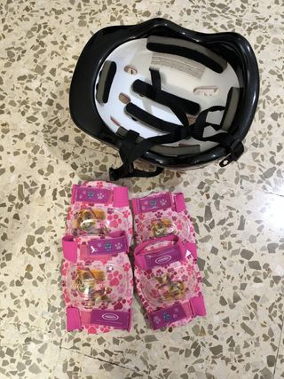 Casco y rodilleras infantiles Paw Patrol