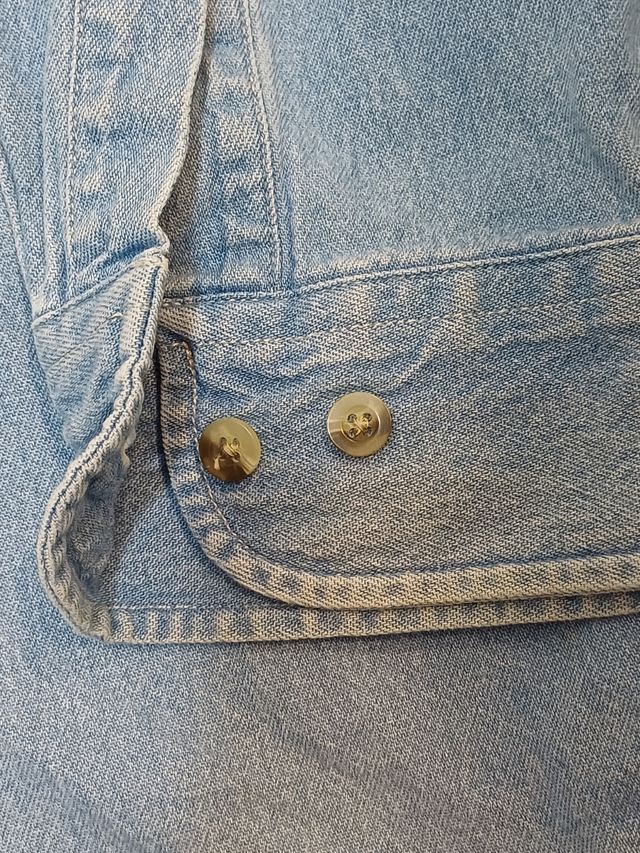 Vintage Timberland Long Sleeve Denim Shirt