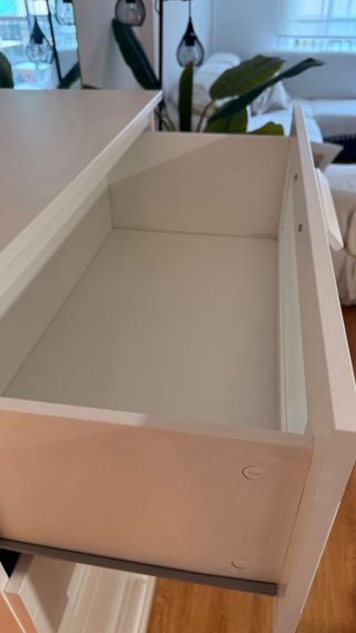Cómoda IKEA BRIMNES 4 cajones blanco/vidrio 