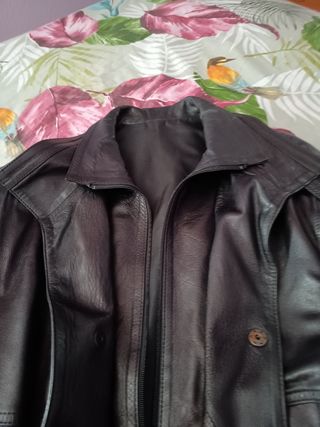 Cazadora de piel para caballero