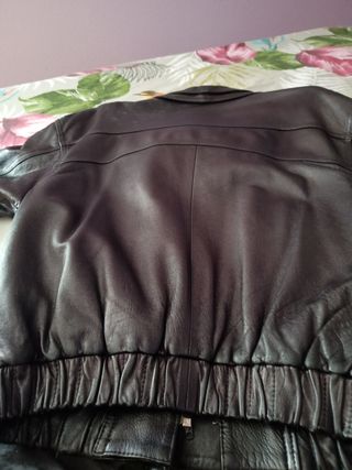 Cazadora de piel para caballero