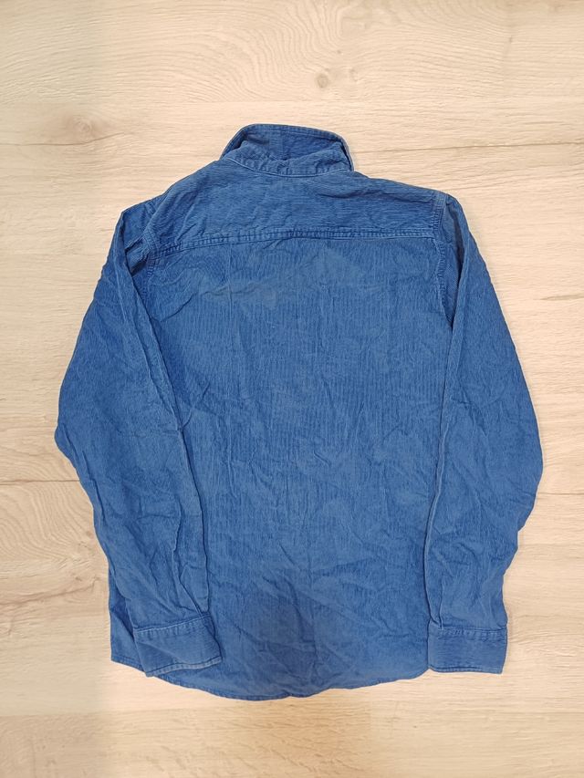 Vintage Carhartt Striped Long Sleeve Blue Shirt