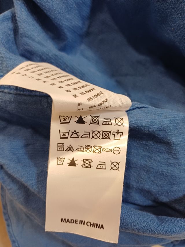 Vintage Carhartt Striped Long Sleeve Blue Shirt