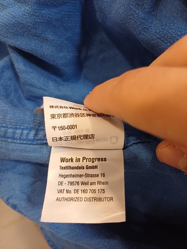 Vintage Carhartt Striped Long Sleeve Blue Shirt