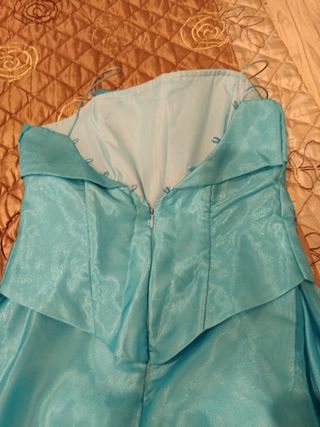 Vestido de ceremonia turquesa