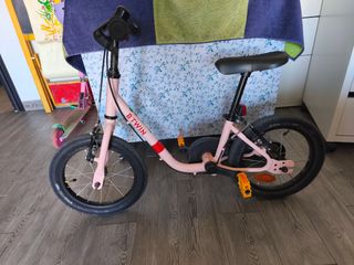Bicicleta infantil 14" sin pedales/ con pedales