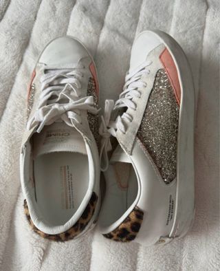 Zapatillas Crime London Blancas y Doradas