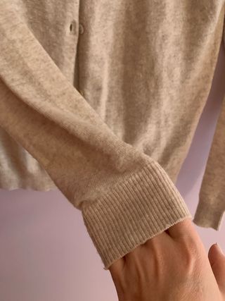 Chaqueta Zara beige con encaje