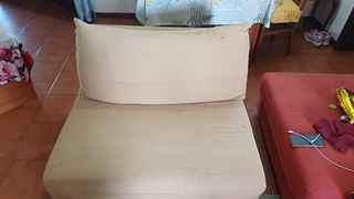 Divano 4 posti Poltrona e Sofa beige tessuto