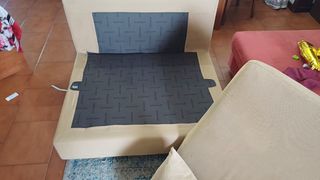 Divano 4 posti Poltrona e Sofa beige tessuto