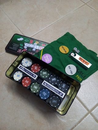 Set de Póker con Fichas y Accesorios