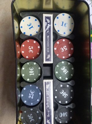 Set de Póker con Fichas y Accesorios