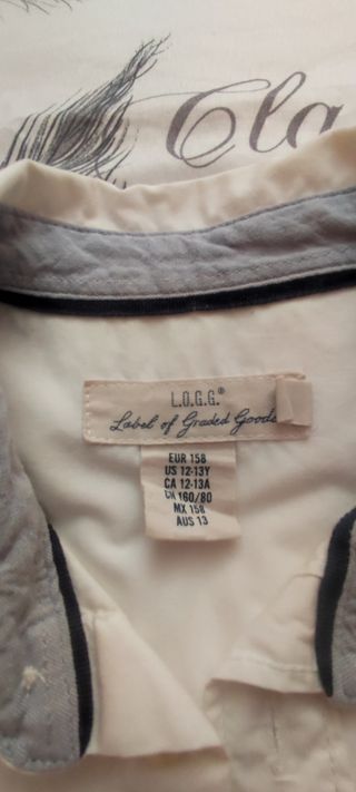 Camisa blanca niño
